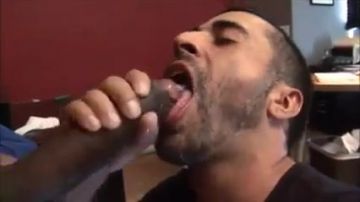 Hunky stud craves black cock