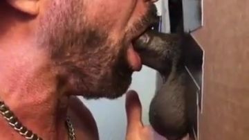 Black cock gloryhole