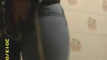 Hidden cam shows her strip
