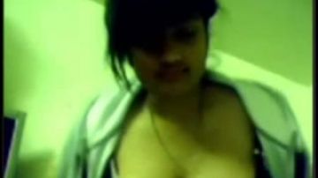 Busty Indian teen babe on webcam