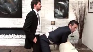Two business men fucking hard