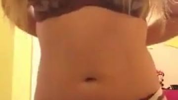 Chunky chav plays at home