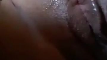 A very wet pussy up close